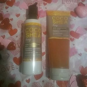 BBW Coco Shea honey sugar scrub n honey lotion